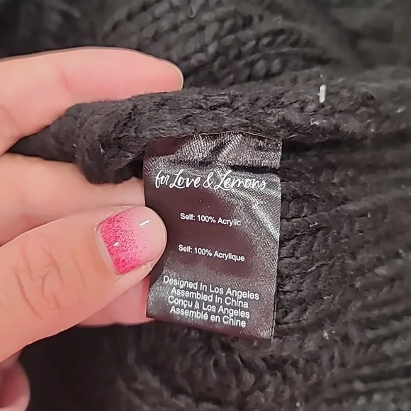 For Love & Lemons Wandering Single Shoulder Cropped Sweater - Picture 10 of 12